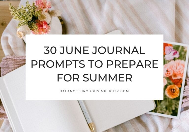 June journal prompts