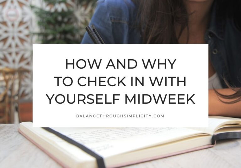 Midweek check in