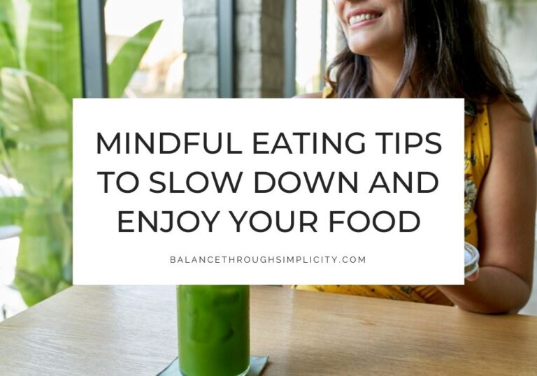 Mindful eating tips