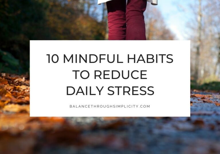 Mindful habits