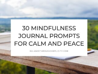 Mindfulness journal prompts