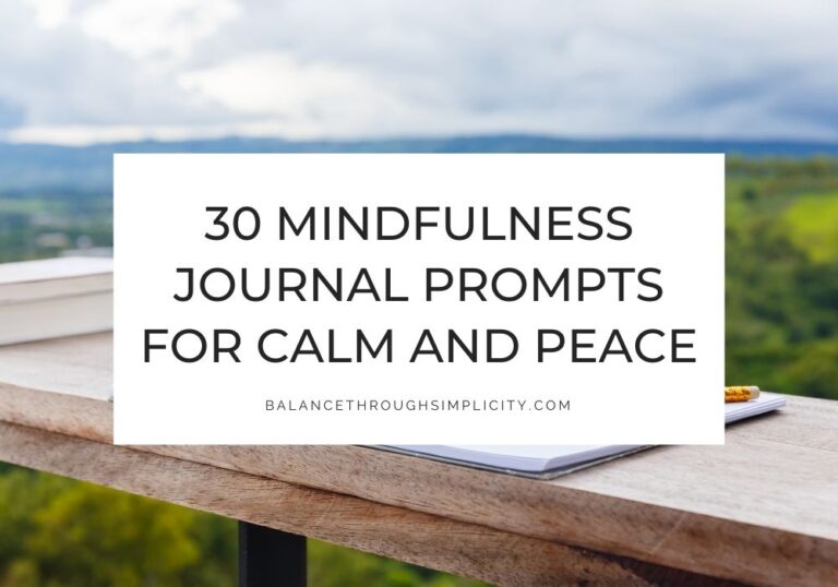 Mindfulness journal prompts