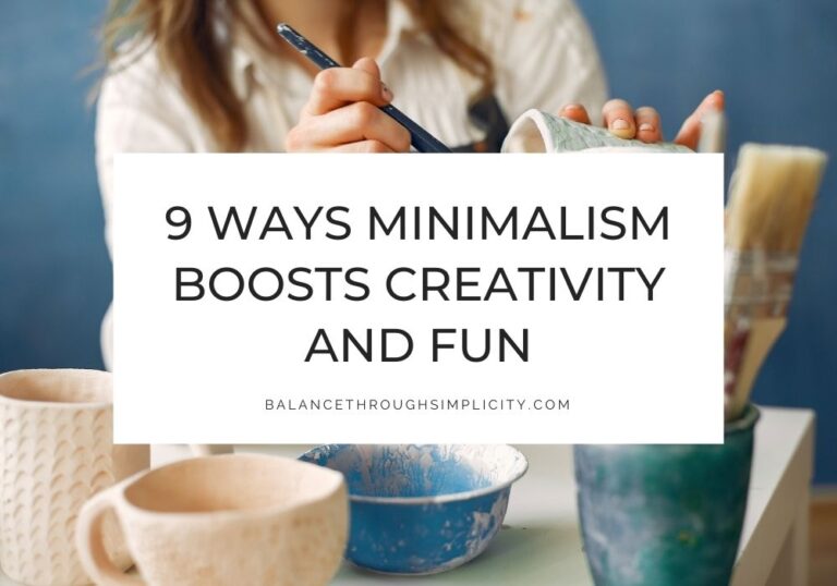 Minimalism boosts creativity