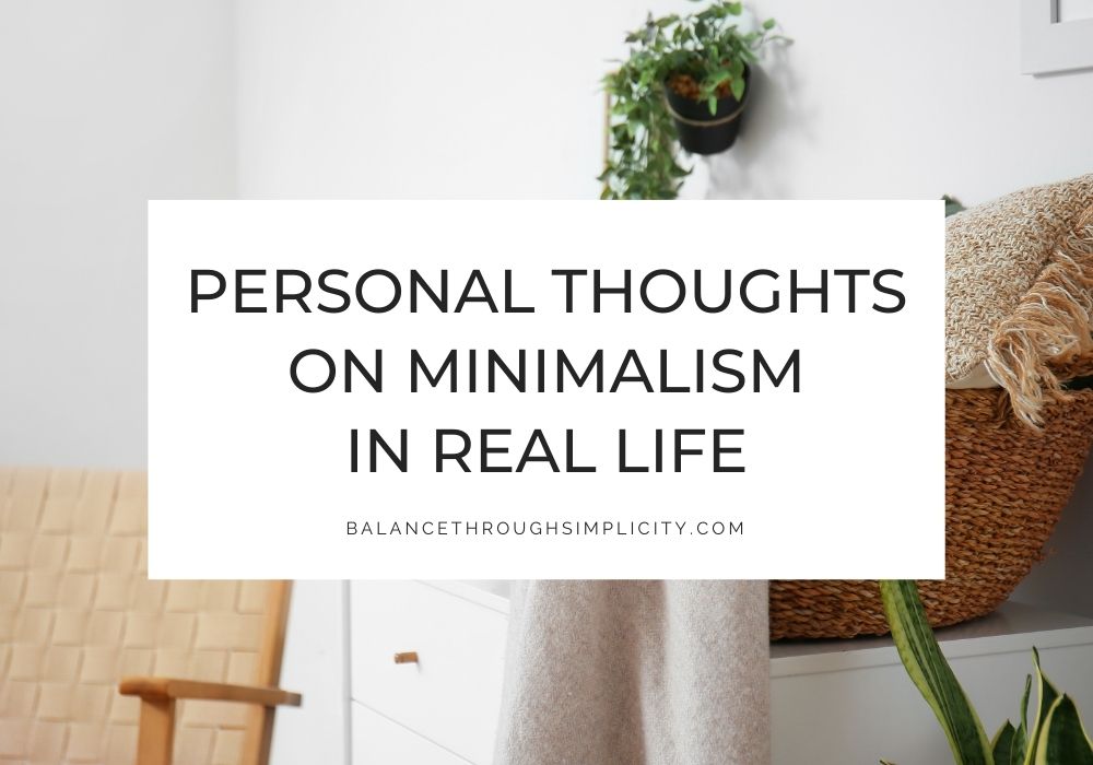 Minimalism in real life