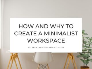 Minimalist workspace