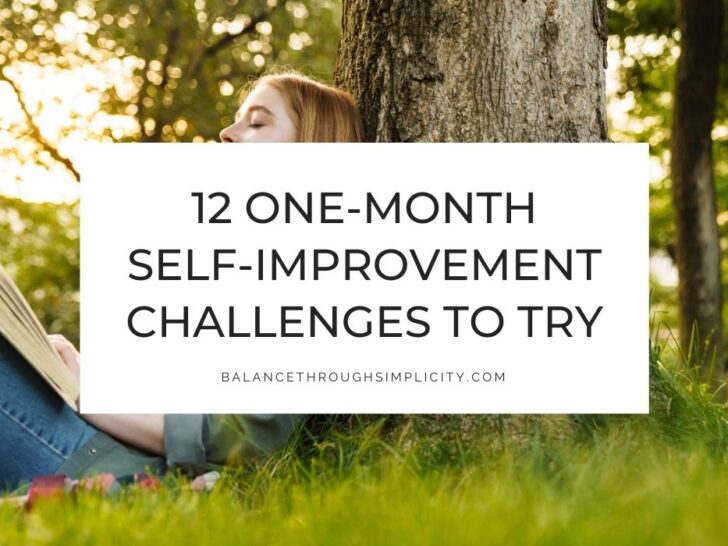 12 One-Month Self-Improvement Challenges to Try This Year