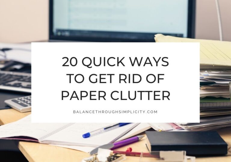 Paper clutter