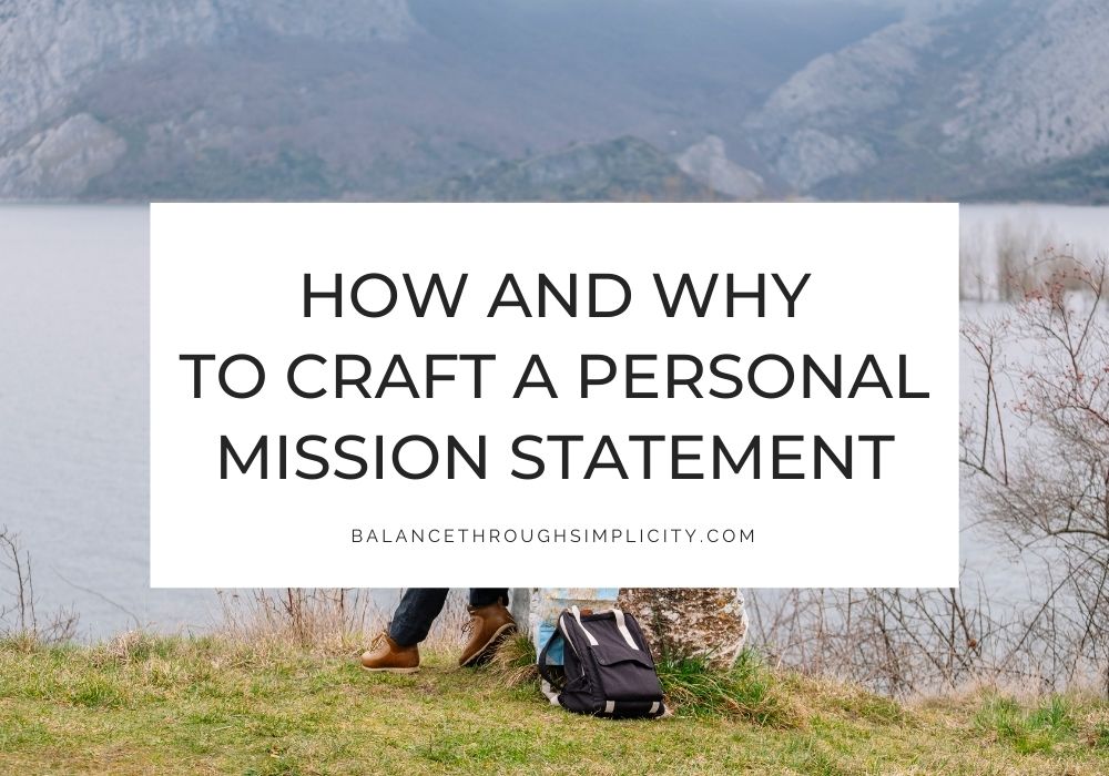 Personal mission statement