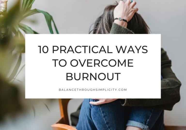 Practical ways to overcome burnout