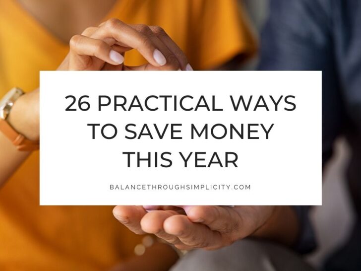 26 Ways to Save Money This Year