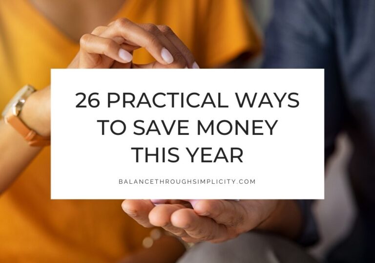 Practical ways to save money
