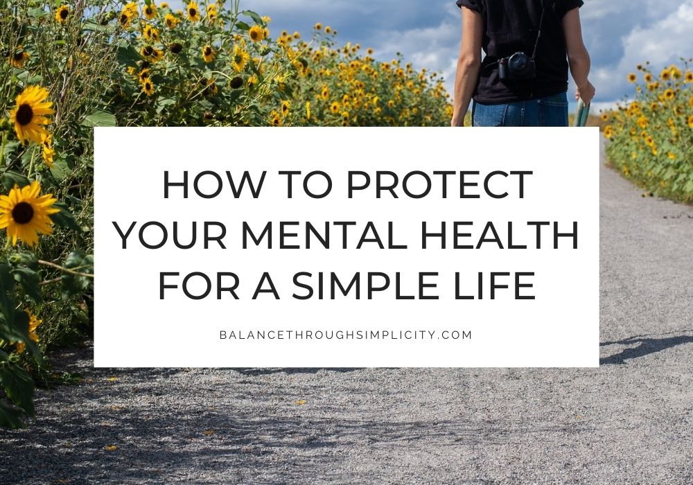 Protect your mental health