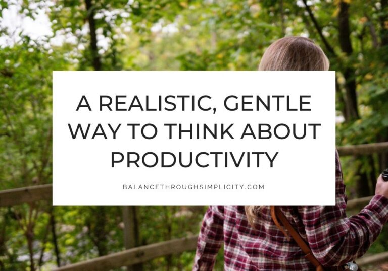 Redefining productivity