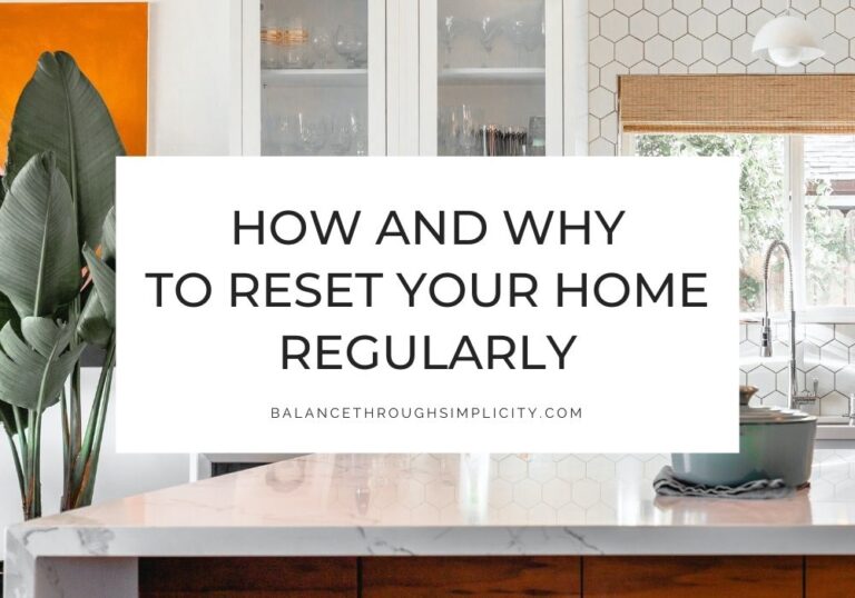 Reset your home