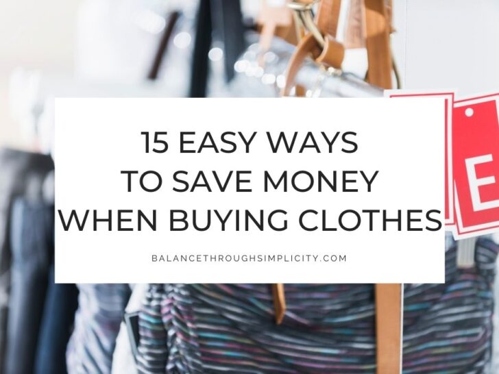 15 Easy Ways to Save Money When Buying Clothes