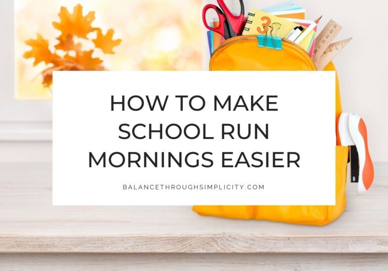 School run mornings