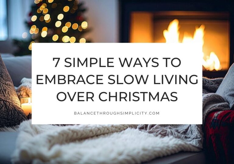 Slow living over christmas