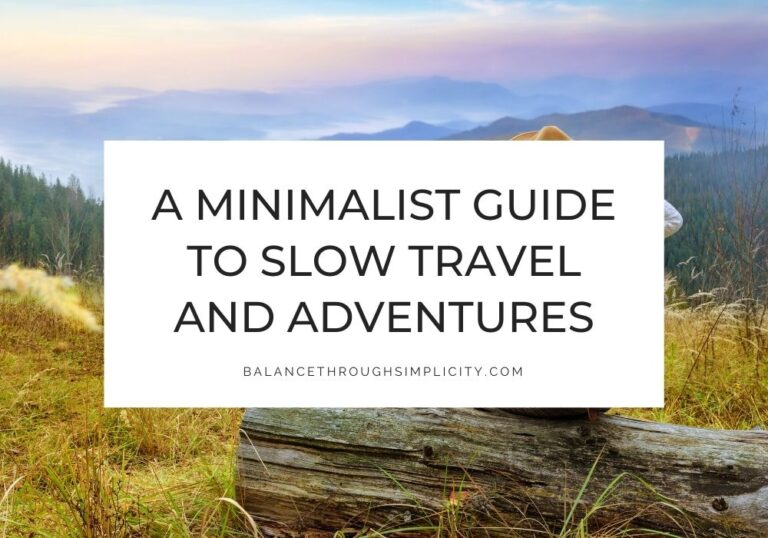 Slow travel