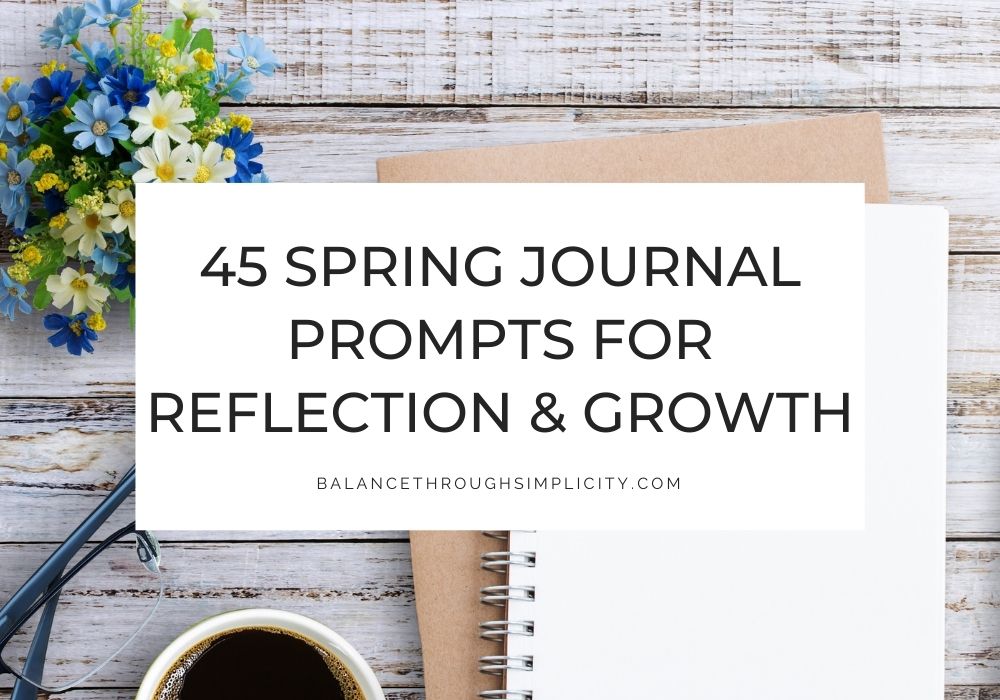 Spring journal prompts
