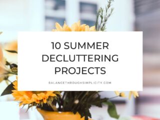 Summer decluttering projects