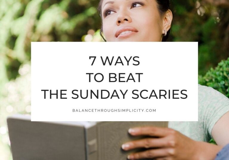 Sunday scaries
