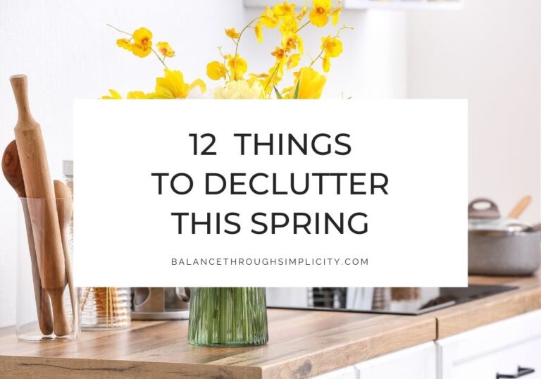 Things to declutter this Spring