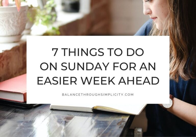 Things to do on a Sunday