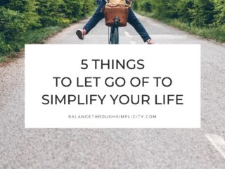 Things to let go of