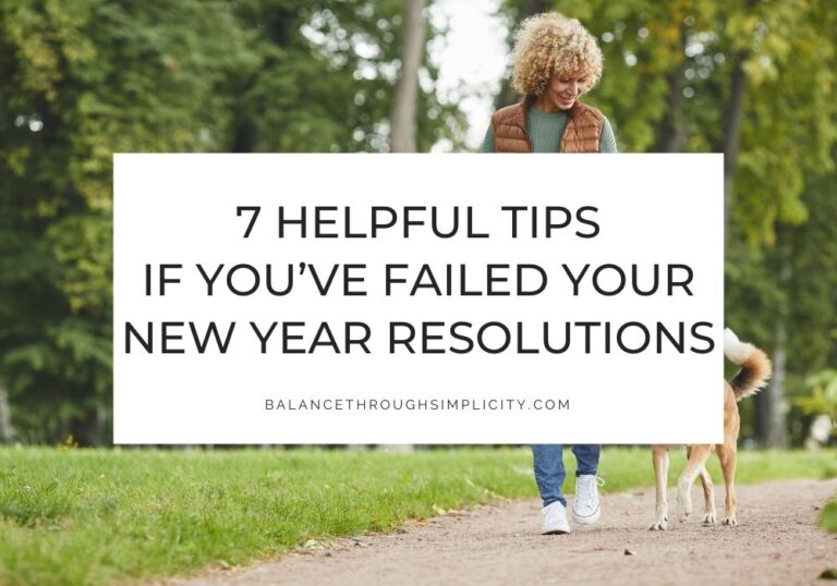 Tips if you've failed your new year resolutions