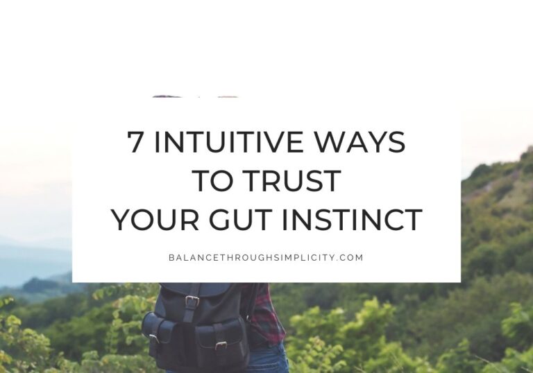 Trust your gut instinct