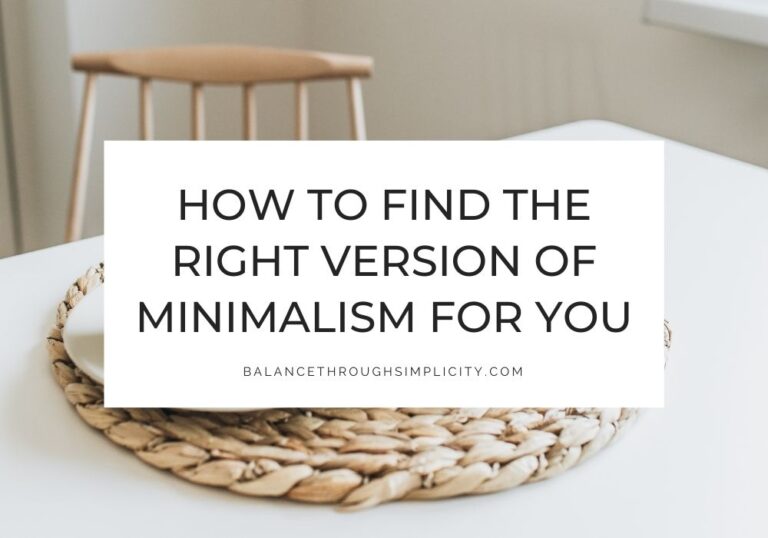 Version of minimalism