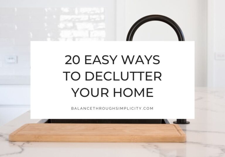 Ways to declutter your home