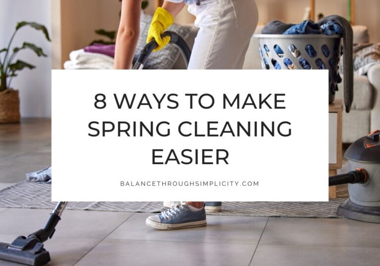 Ways to make spring cleaning easier