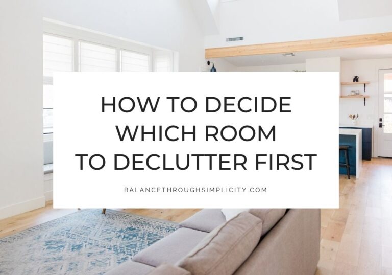 Which room to declutter first