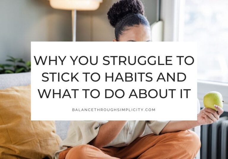 Why you struggle to stick to habits