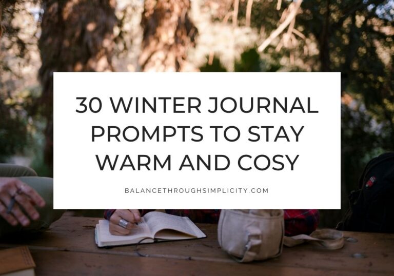 Winter journal prompts