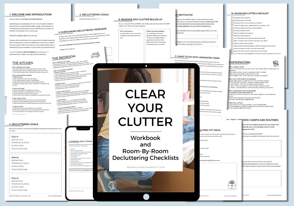 Clear Your Clutter Workbook