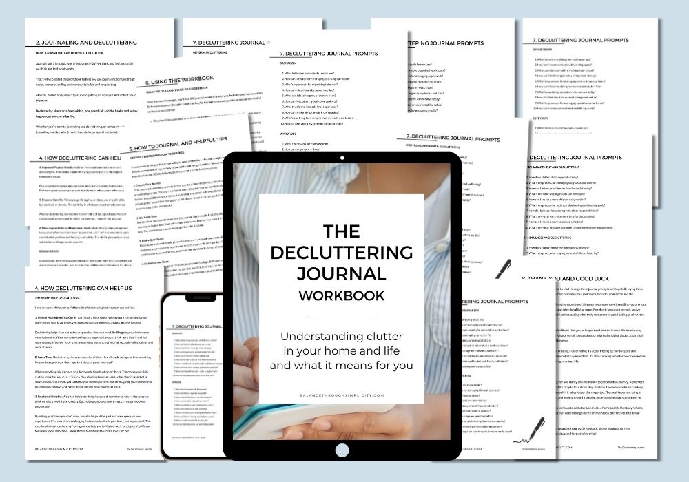 Decluttering Journal Workbook