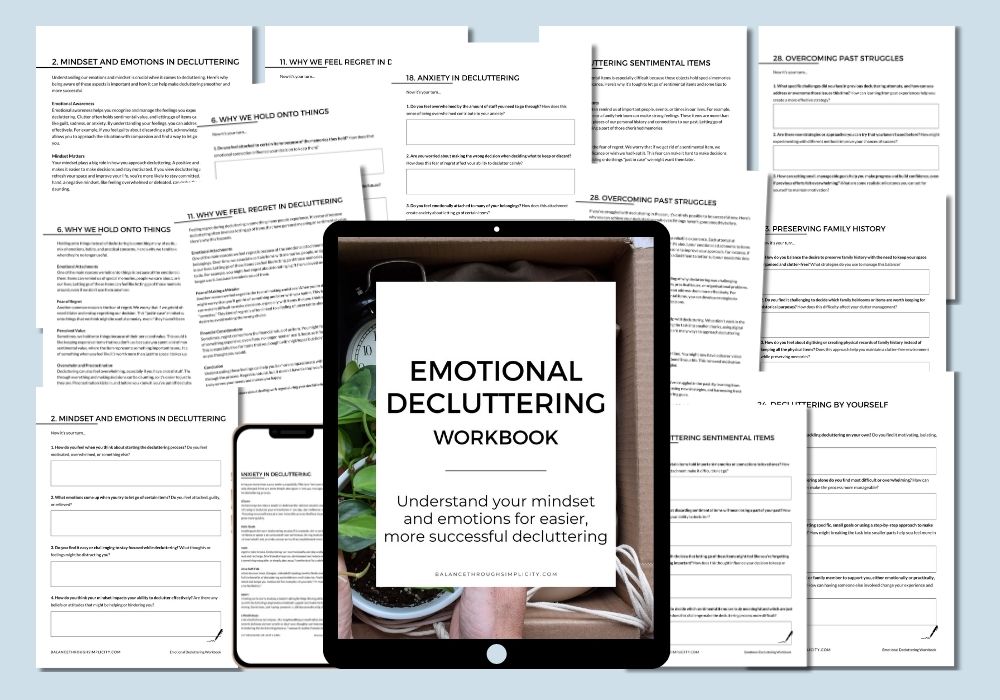 Emotional Decluttering Workbook