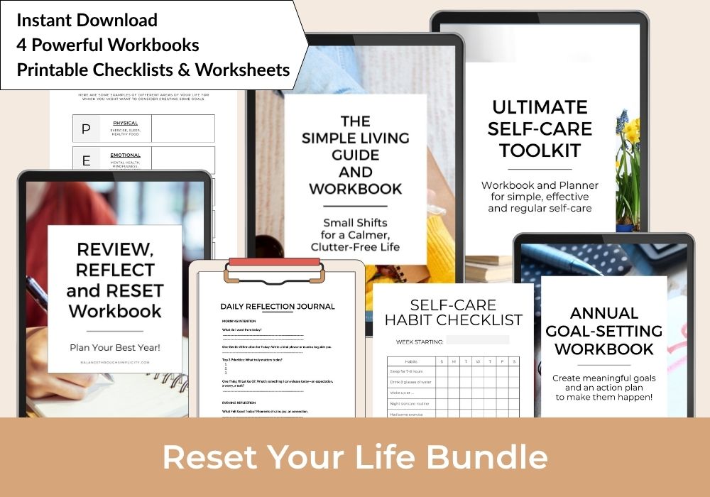 Reset Your Life Workbook Bundle