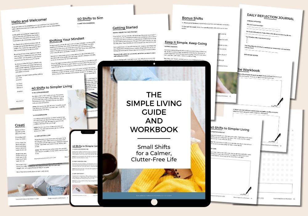 Simple Living Guide and Workbook