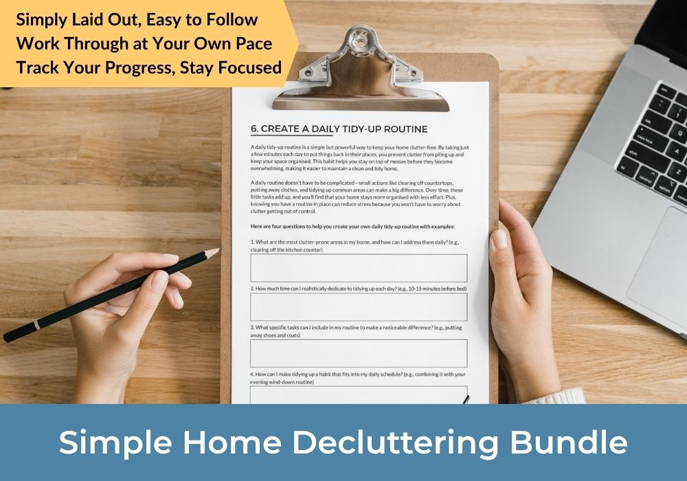 Simple Home Decluttering Workbook Bundle