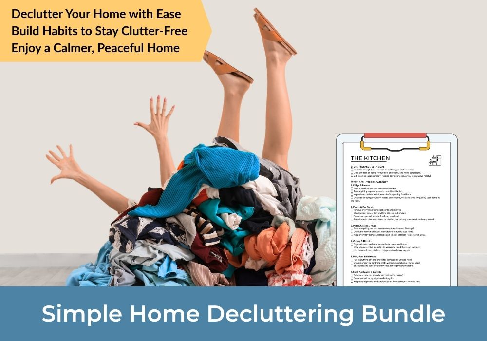 Simple Home Decluttering Workbook Bundle