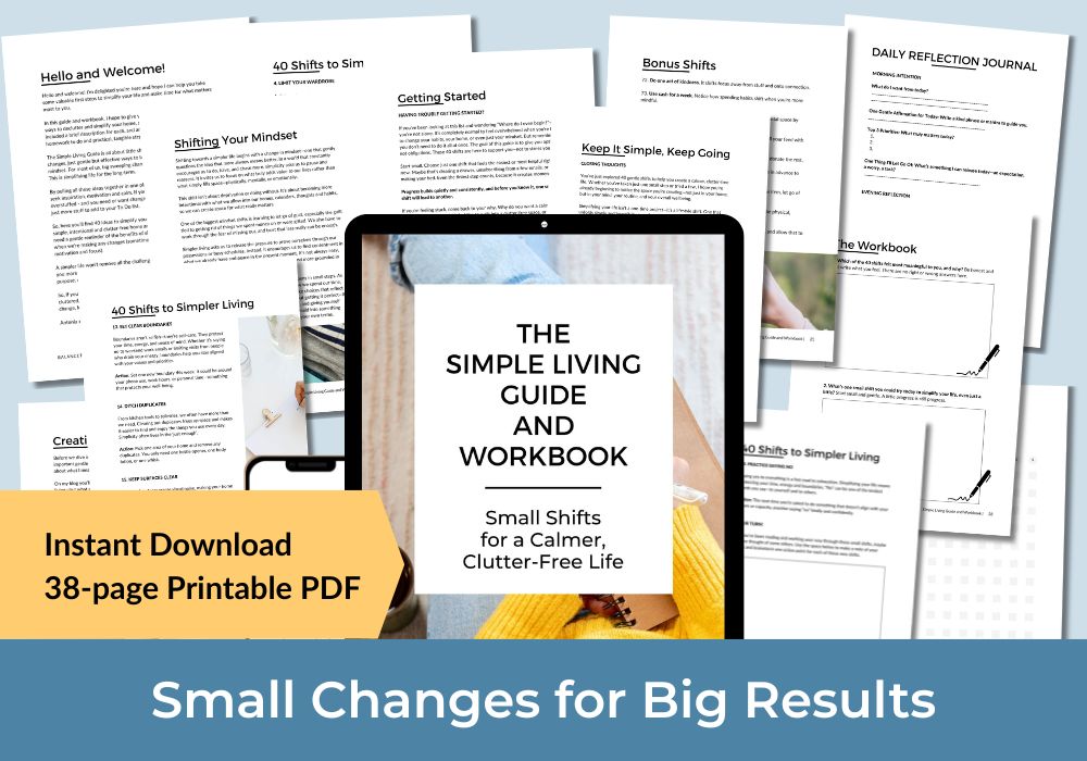 Simple Living Guide and Workbook