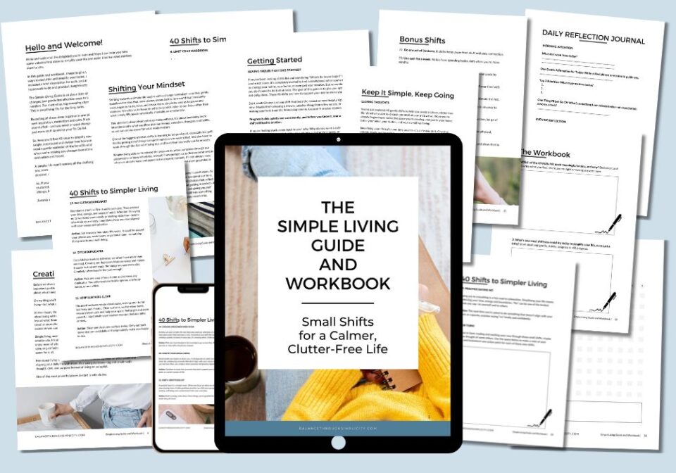 The Simple Living Guide and Workbook