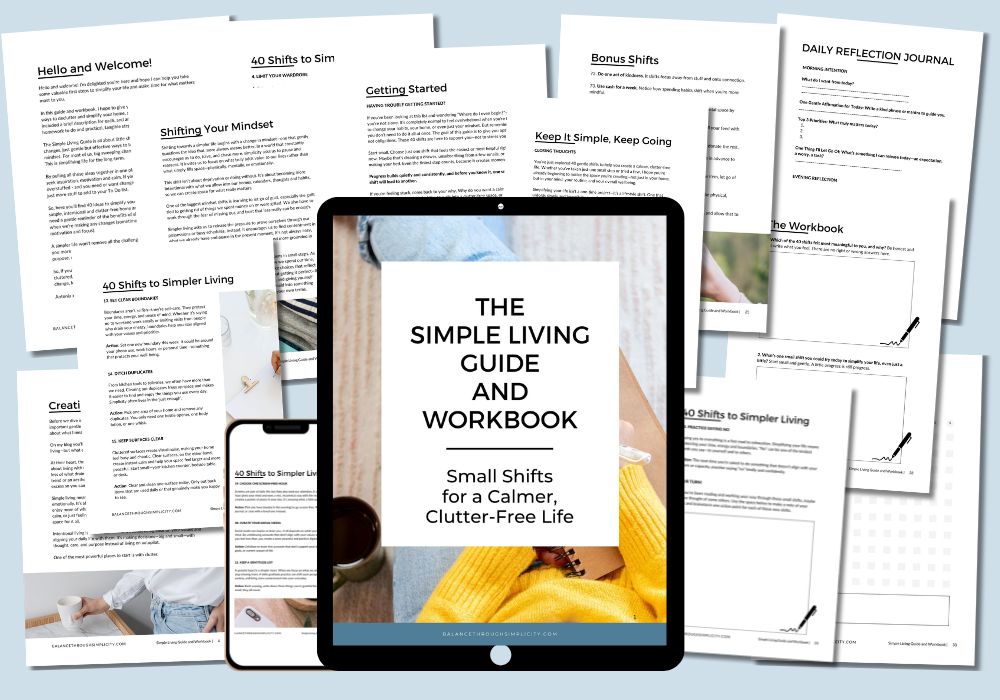 Simple Living Guide and Workbook