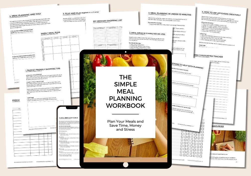 Simple Meal-Planning Workbook