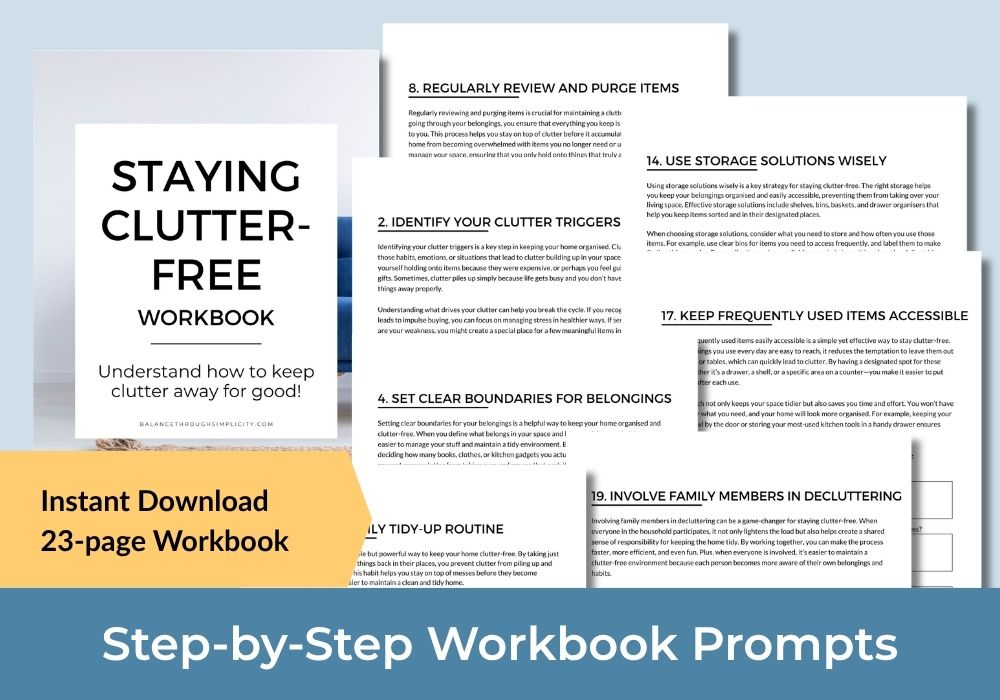 Staying Clutter-Free Workbook
