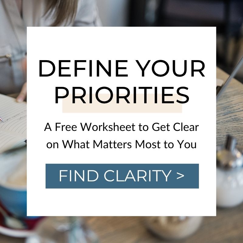 Define Your Priorities Worksheet