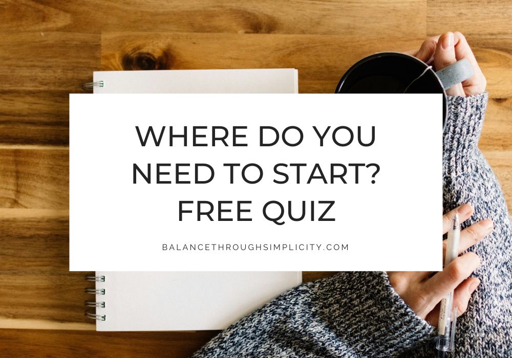 Balance Through Simplicity Quiz